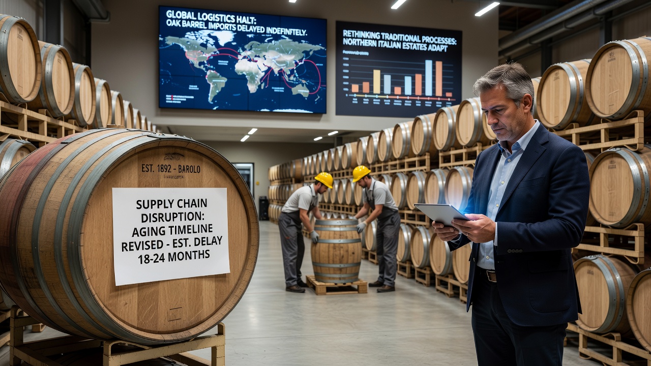 Barrel Supply Chain Disruptions Force Northern Italian Estates to Rethink Traditional Aging Timelines