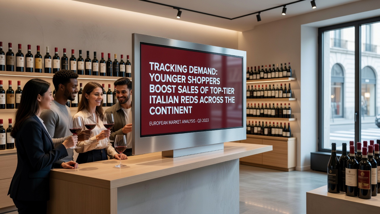Tracking Demand: Younger Shoppers Boost Sales of Top-Tier Italian Reds Across the Continent